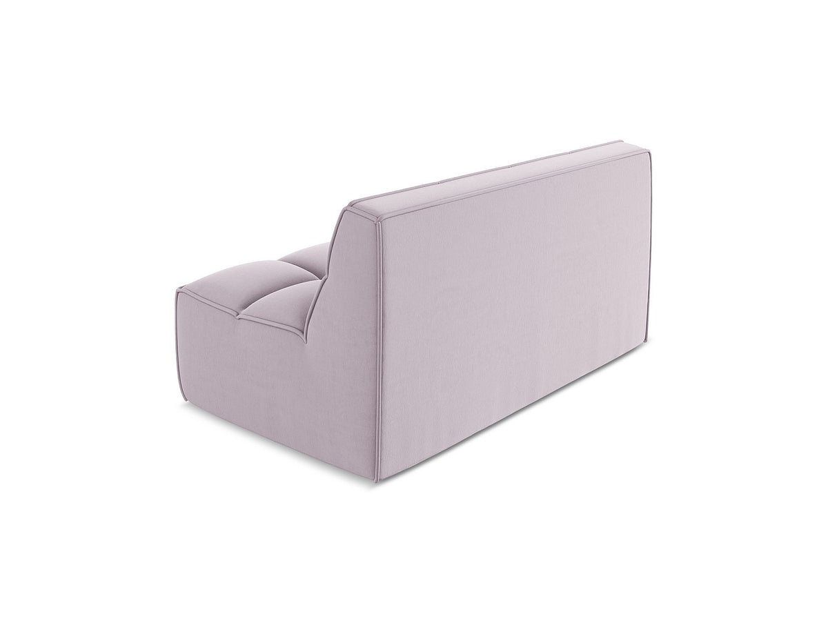 Canapé modulable 2 places violet tissu