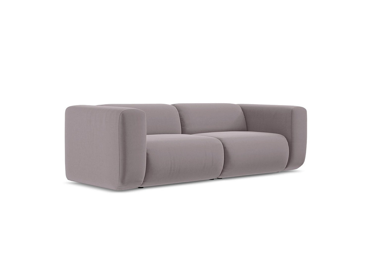 Canapé modulable 3 places violet tissu