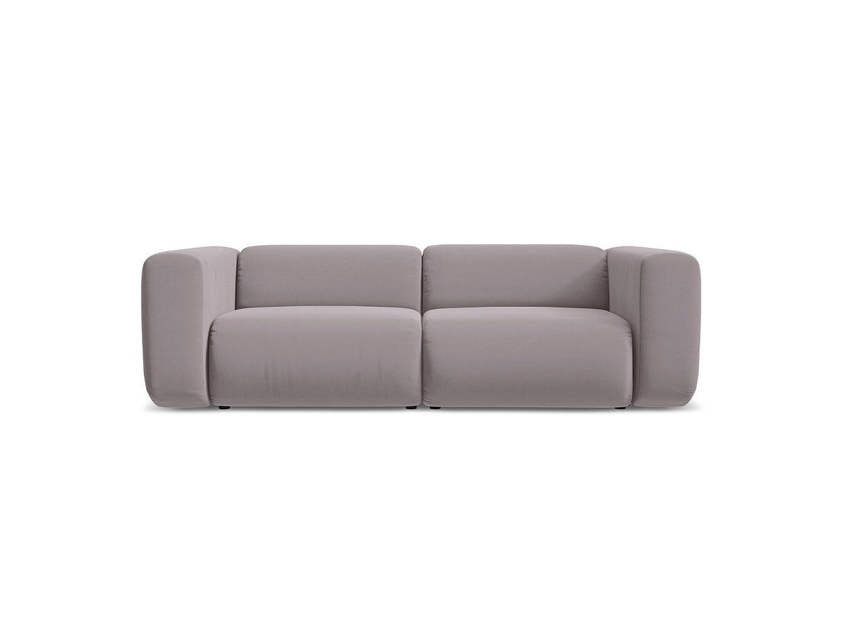 Canapé modulable 3 places violet tissu