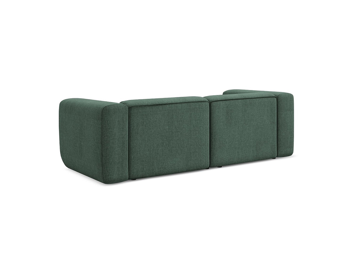 Canapé modulable 3 places vert tissu