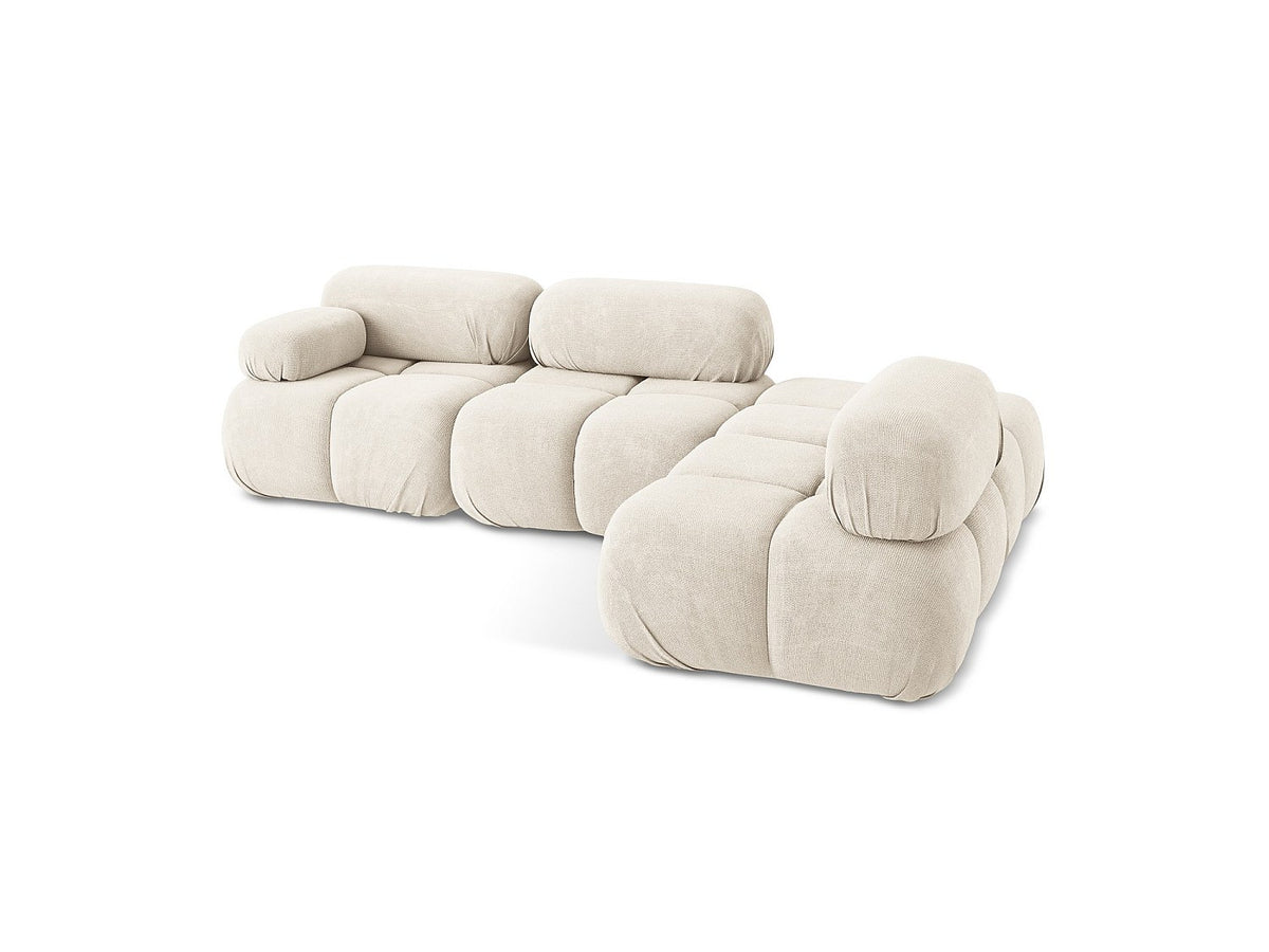 Canapé modulable 3 places beige tissu