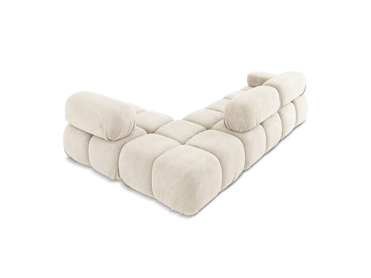 Canapé modulable 3 places beige tissu