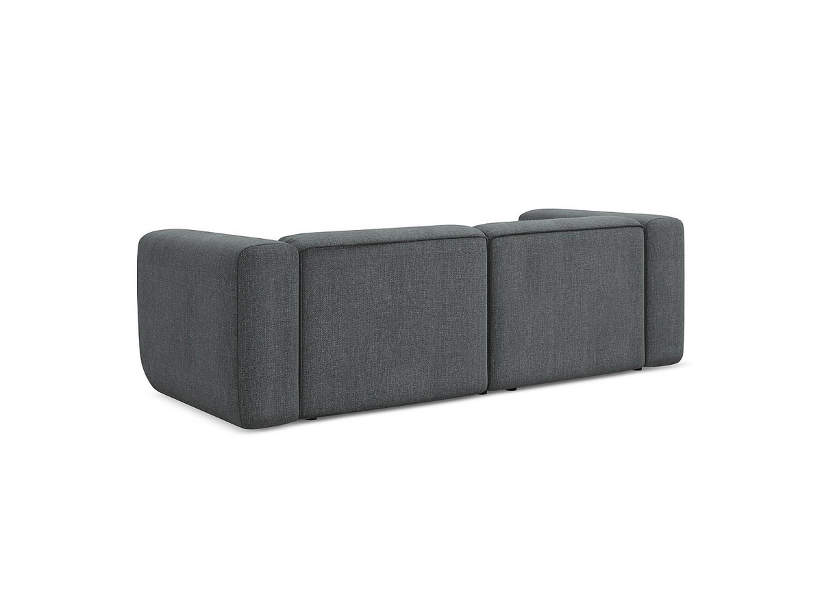 Canapé modulable 3 places gris tissu
