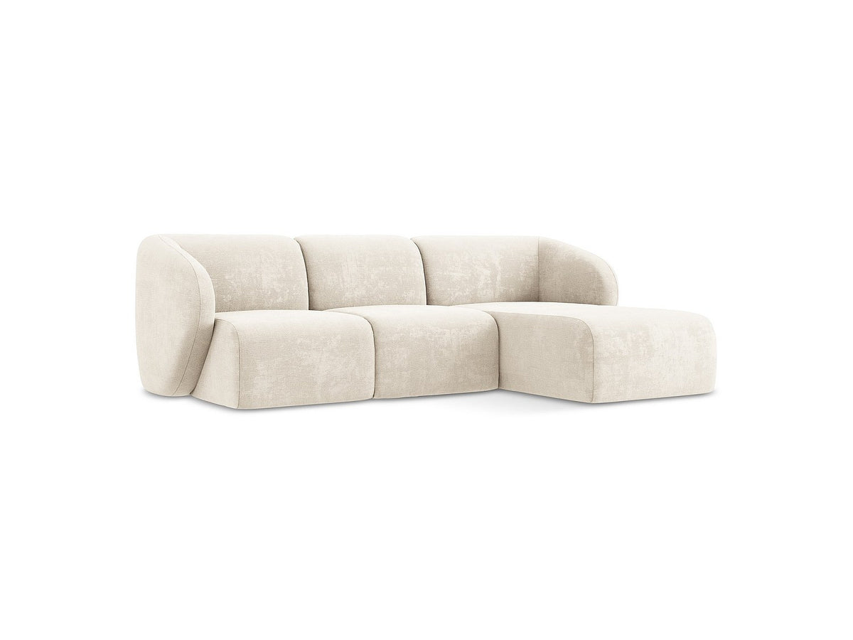 Canapé modulable 3 places gris tissu