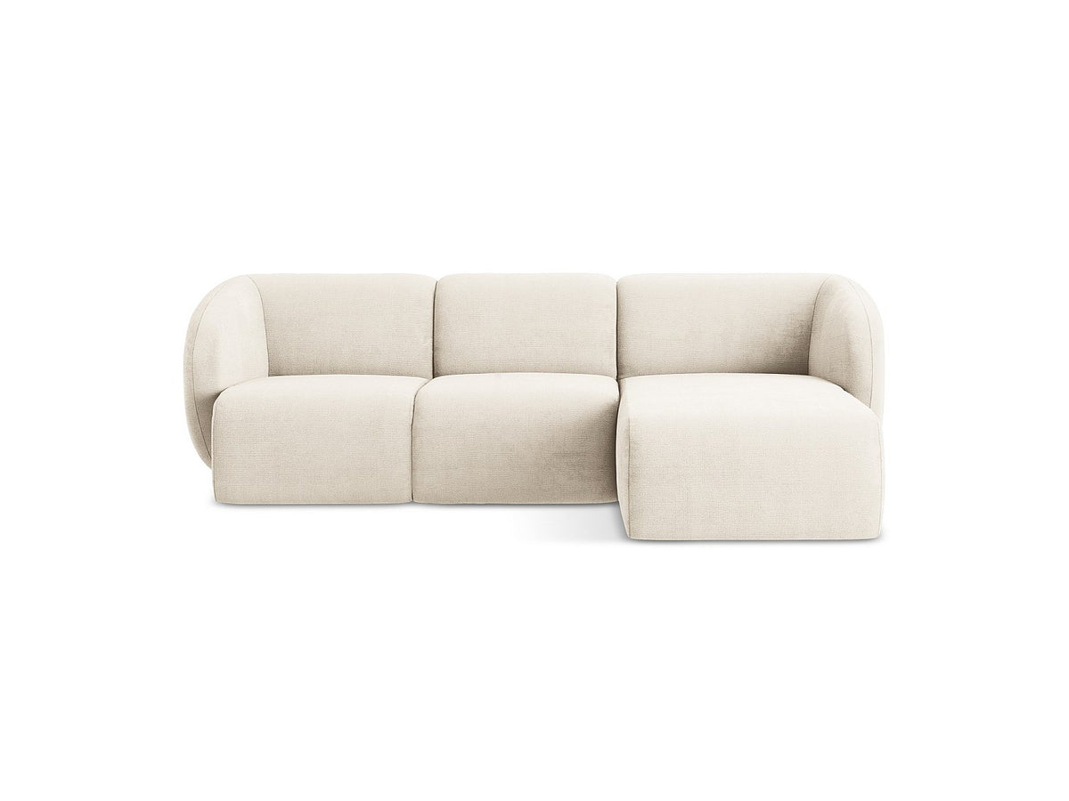 Canapé modulable 3 places gris tissu
