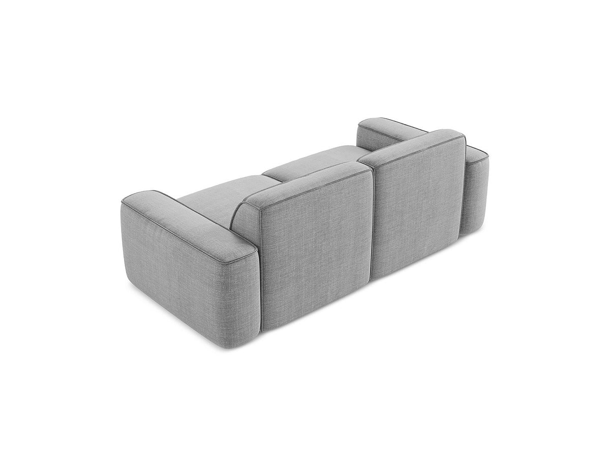 Canapé modulable 3 places gris tissu