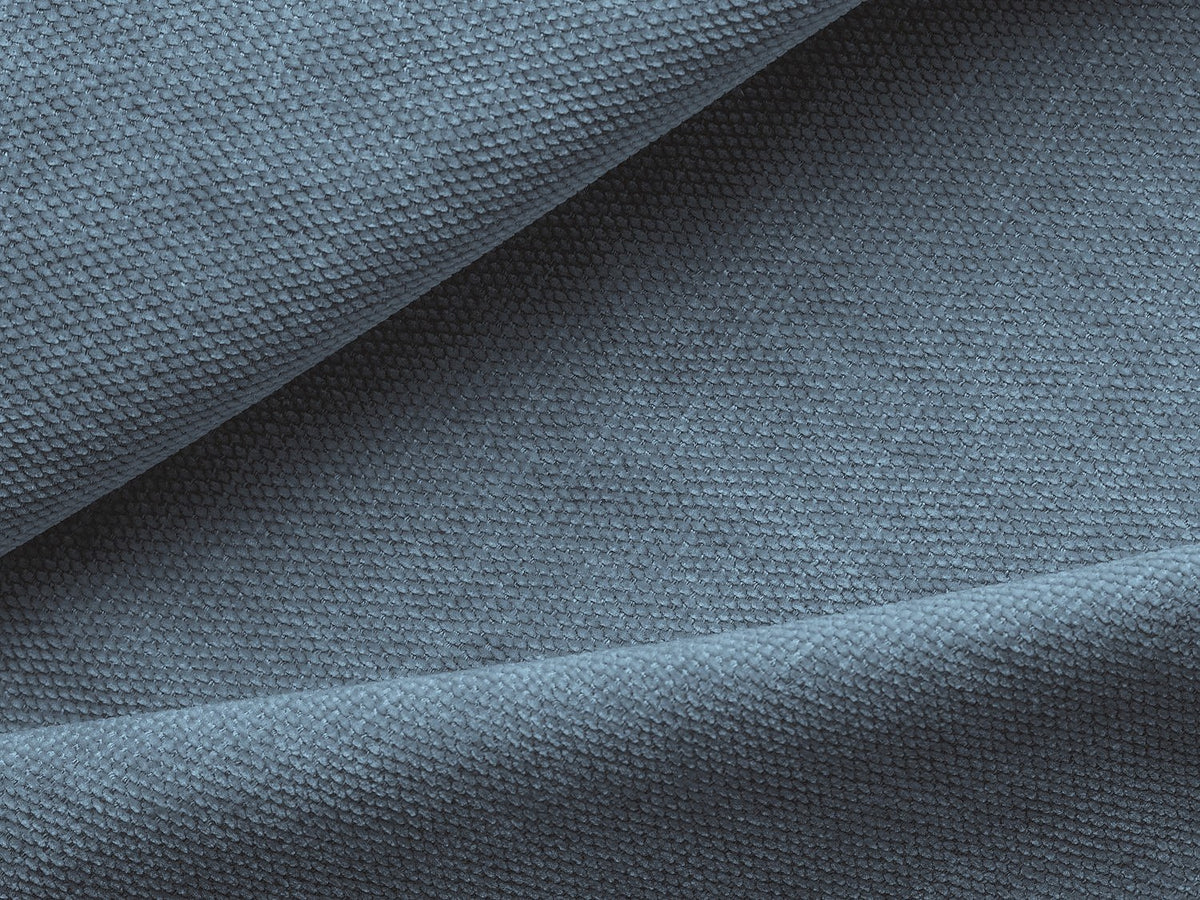 Canapé modulable 4 places bleu tissu