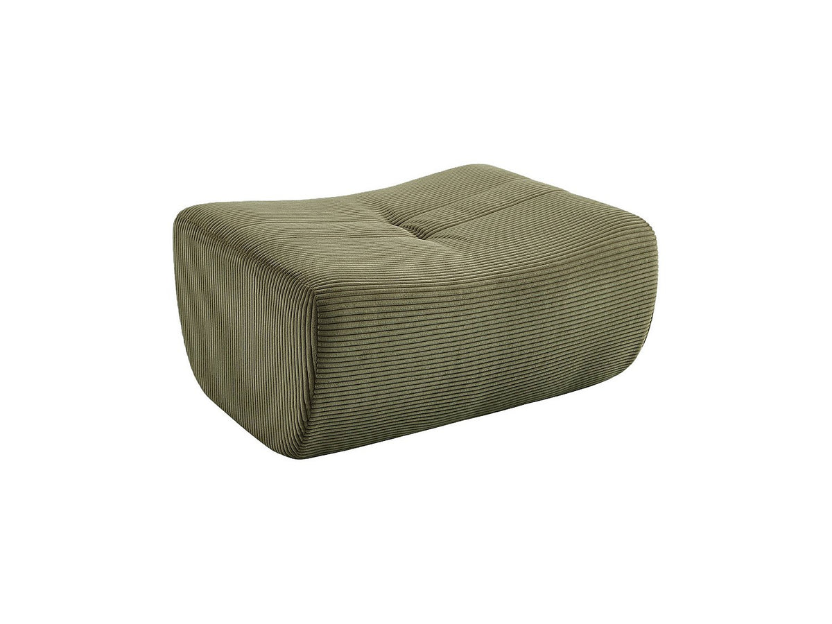 Angle pour canapé modulable 5 places vert velours