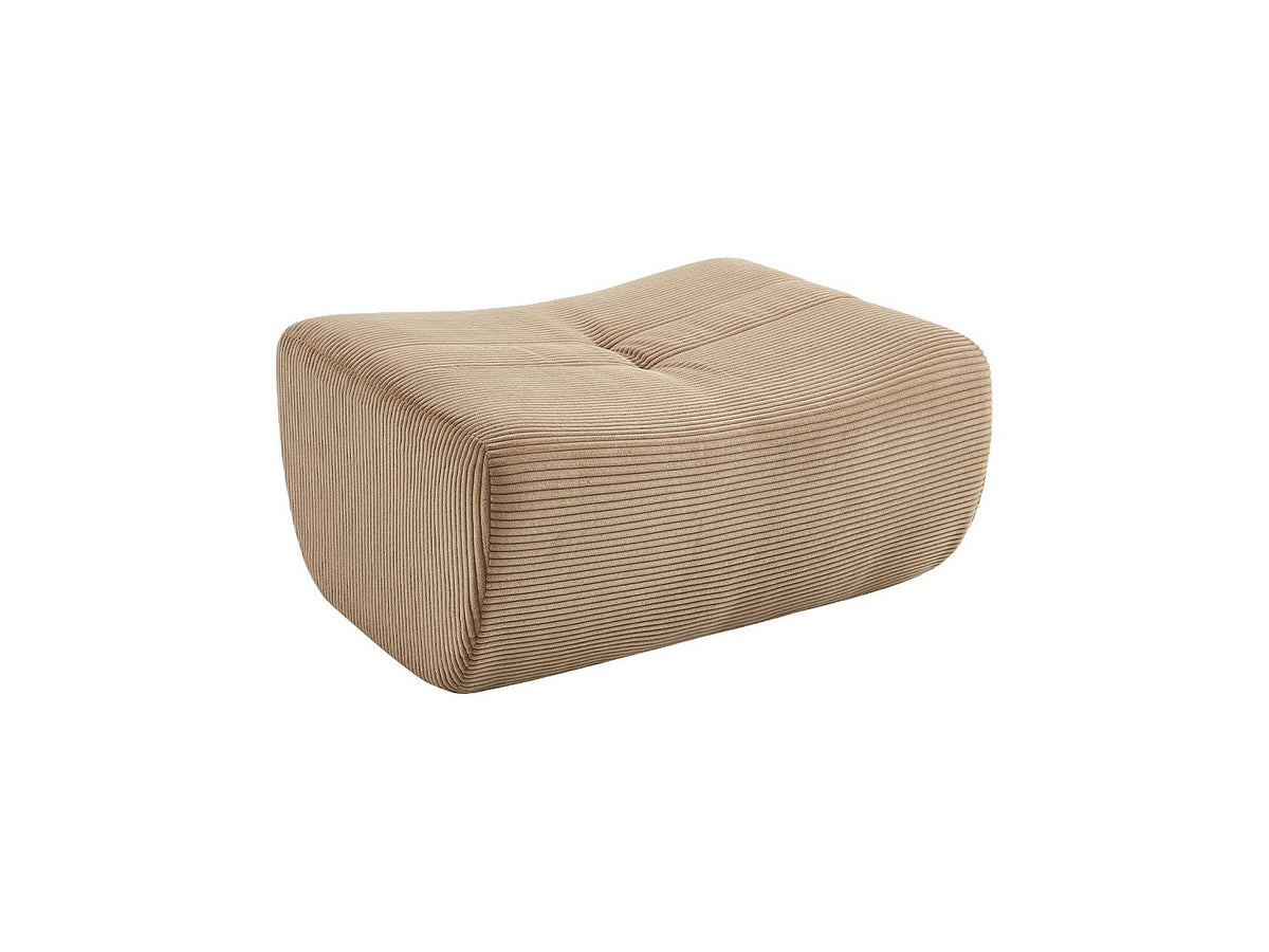 Angle pour canapé modulable 5 places beige velours