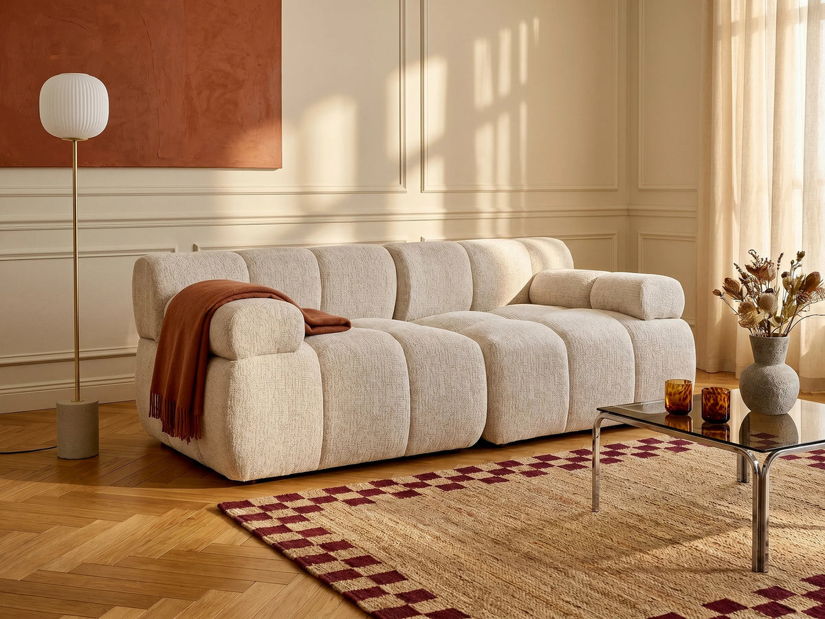 Canapé modulable FACIVIL beige en situation