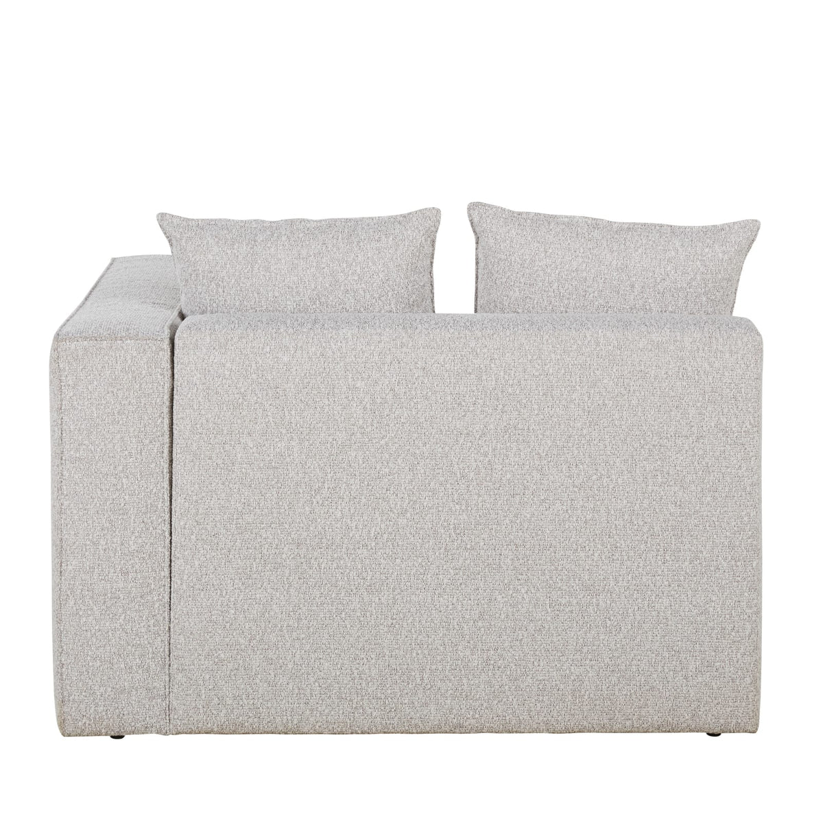 Accoudoir Droit Modulable en Tissu Chiné Gris Clair gris clair chiné - vue 3