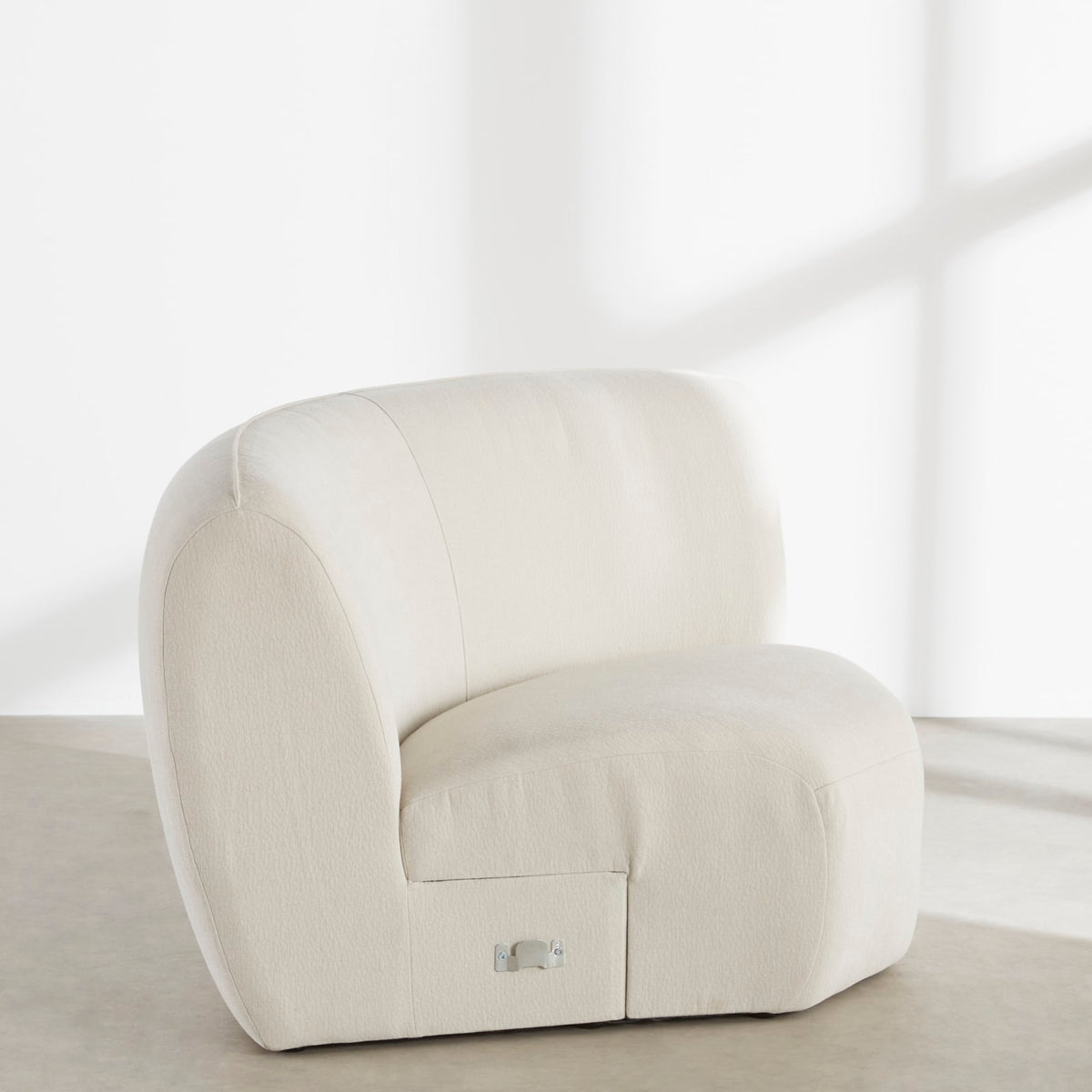 Angle Modulable en Tissu Effet Lin Beige beige - vue 4
