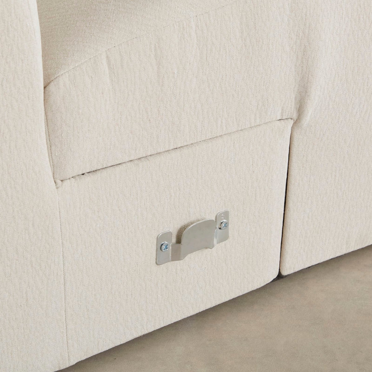 Angle Modulable en Tissu Effet Lin Beige beige - vue 6