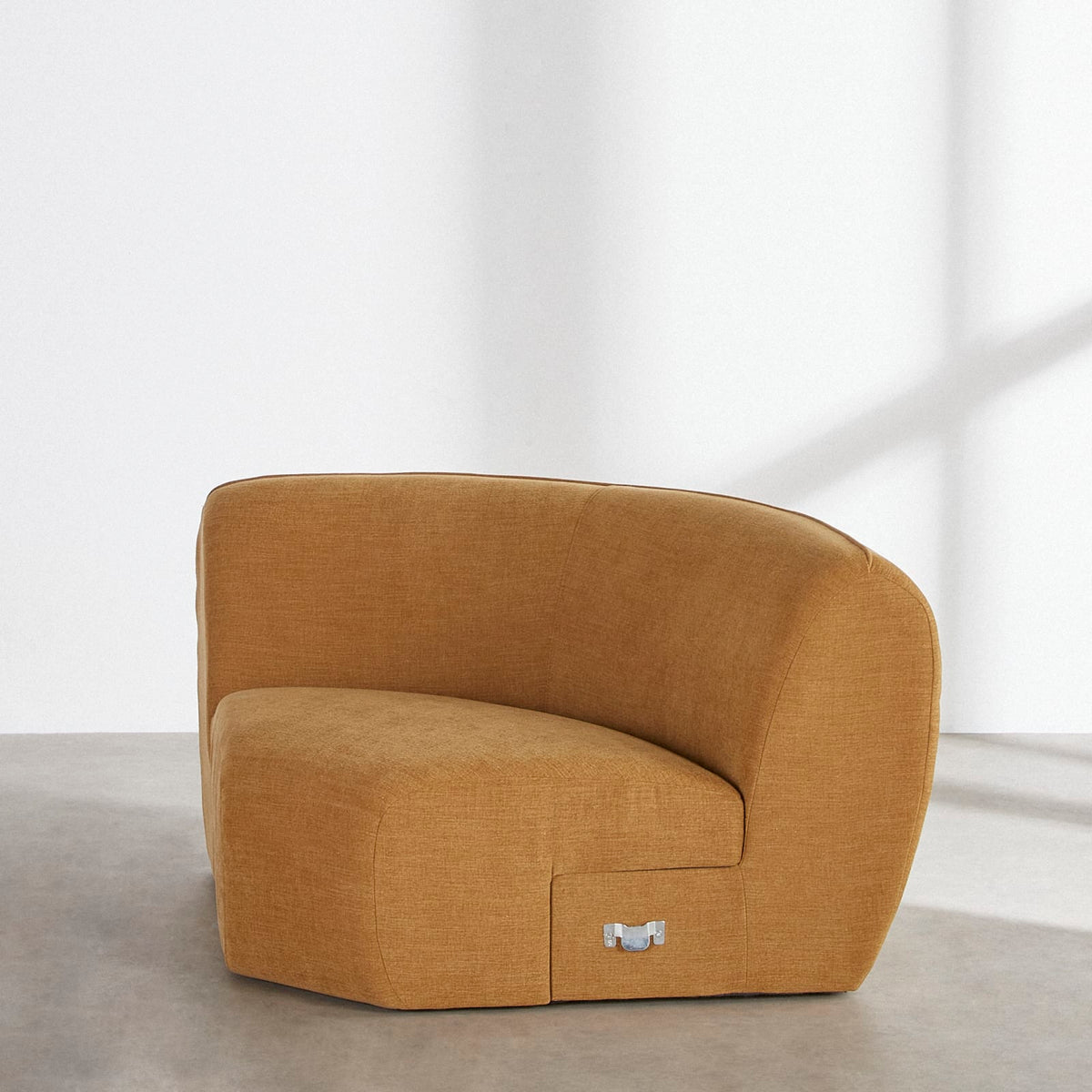 Angle Modulable en Tissu Effet Lin Ocre ocre - vue 2