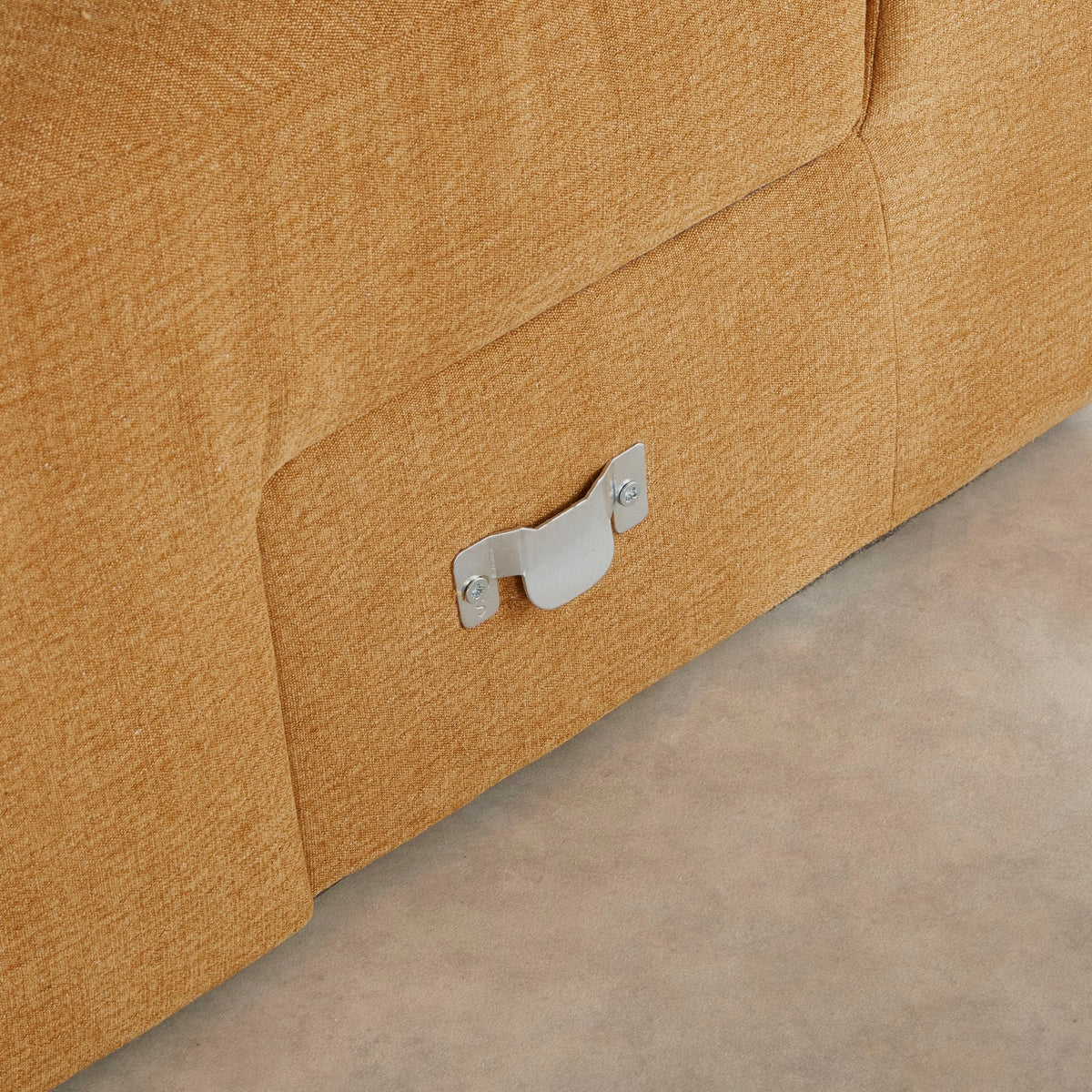 Angle Modulable en Tissu Effet Lin Ocre ocre - vue 3