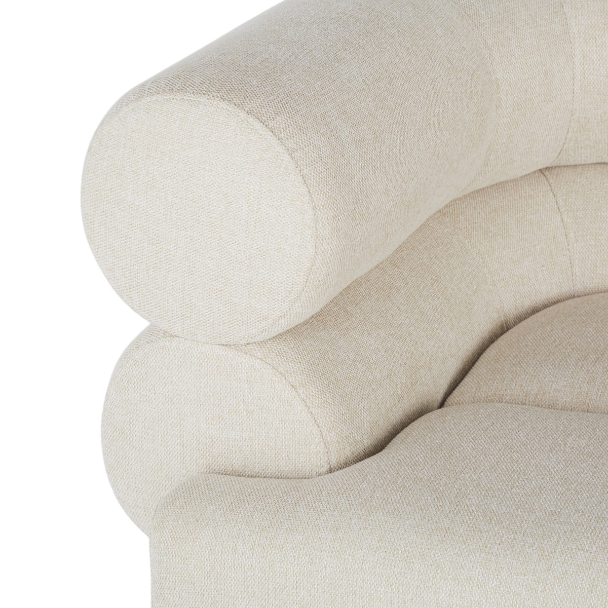 Angle Modulable en Tissu Recyclé Beige beige - vue 4