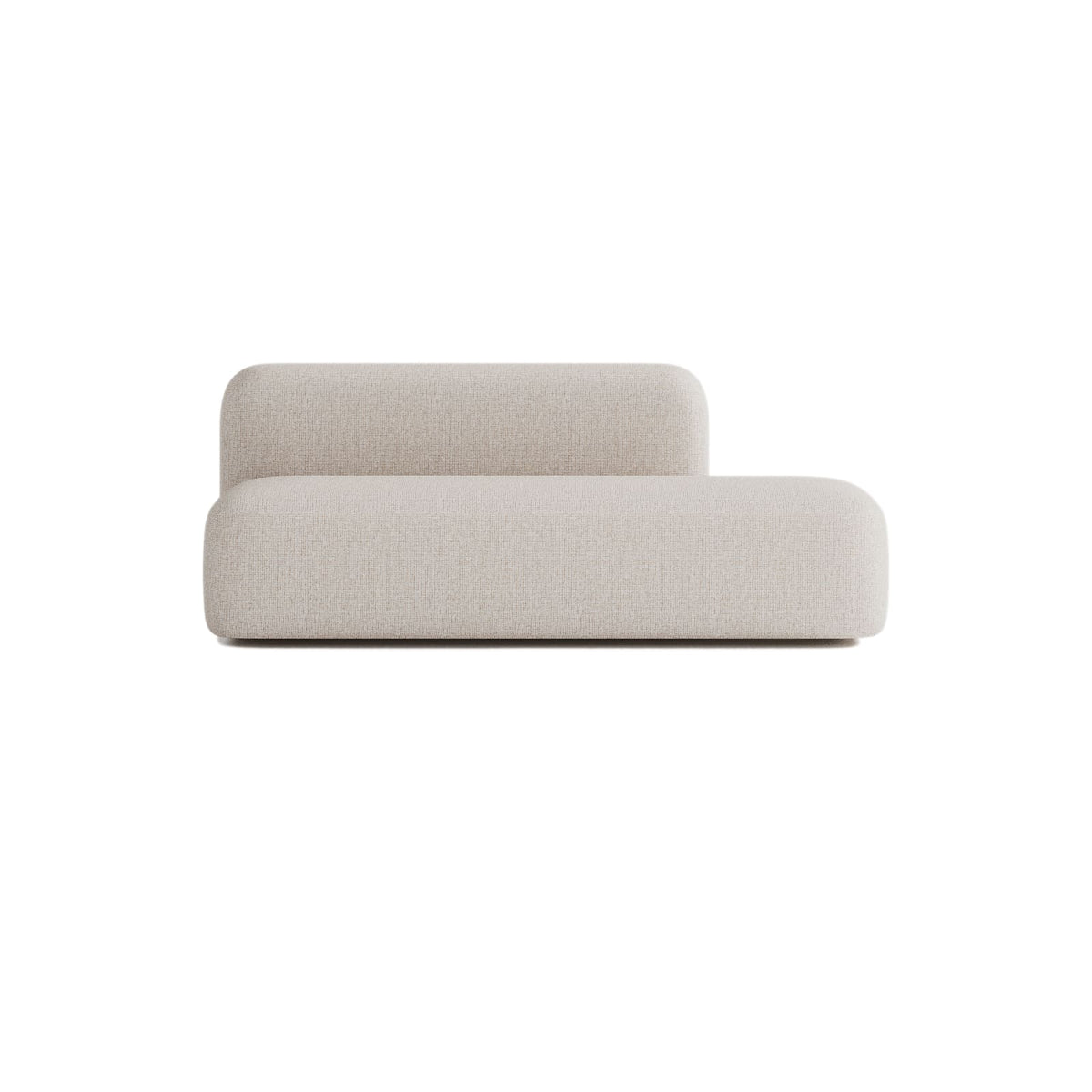 Canapé Modulable 3 Places en Tissu Beige beige - vue 1