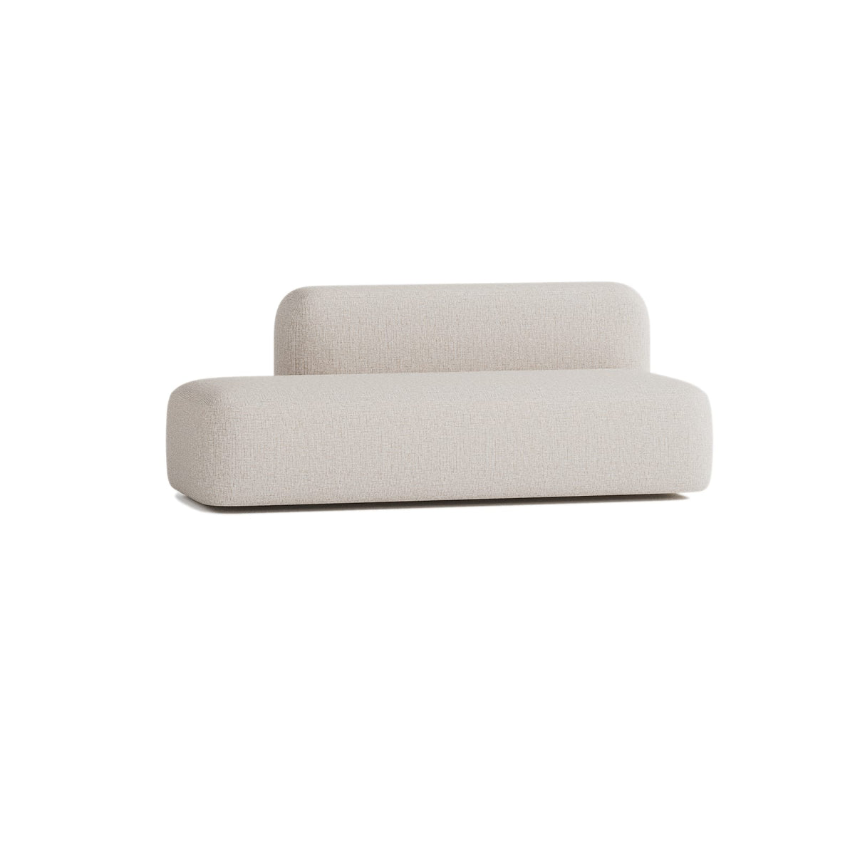Canapé 3 Places en Tissu Beige beige - vue 2