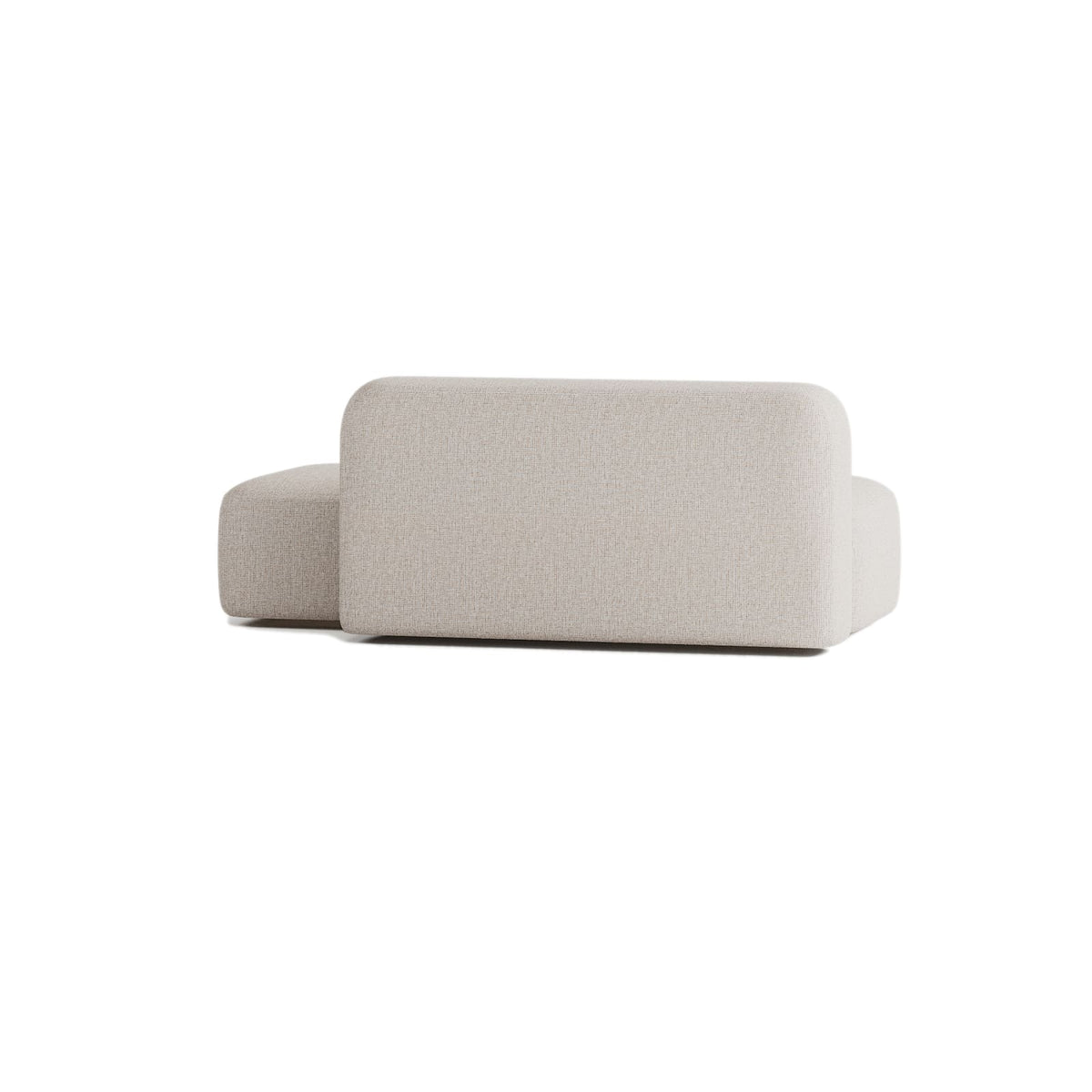 Canapé Modulable 3 Places en Tissu Beige beige - vue 3