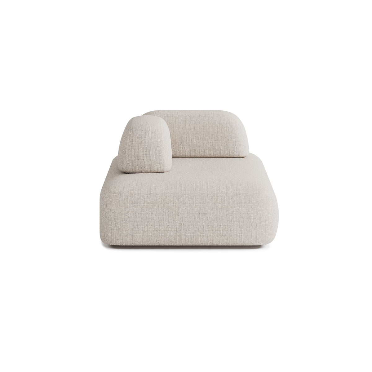 Canapé d'Angle Réversible 4 Places en Tissu Beige beige - vue 3