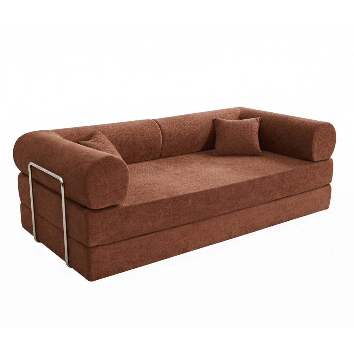 Canapé Convertible Modulable en Tissu Brique brique - vue 1