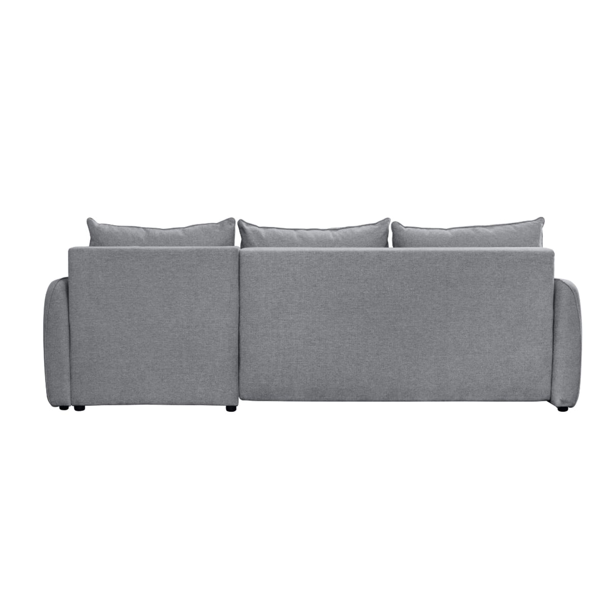 Canapé d'Angle Convertible avec Coffre en Tissu Gris gris - vue 6