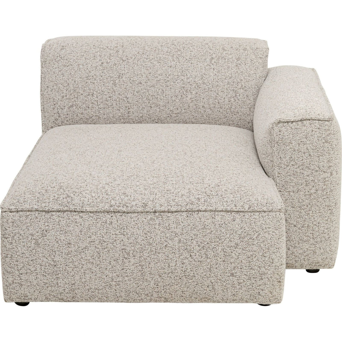 Canapé d'Angle Droit Modulable 4 Places en Polyester Mélangé Gris gris - vue 5