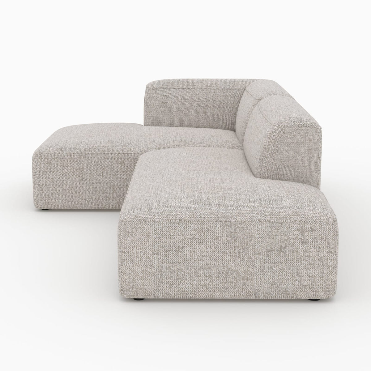 Canapé d'Angle Gauche Modulable en Tissu Beige beige - vue 6