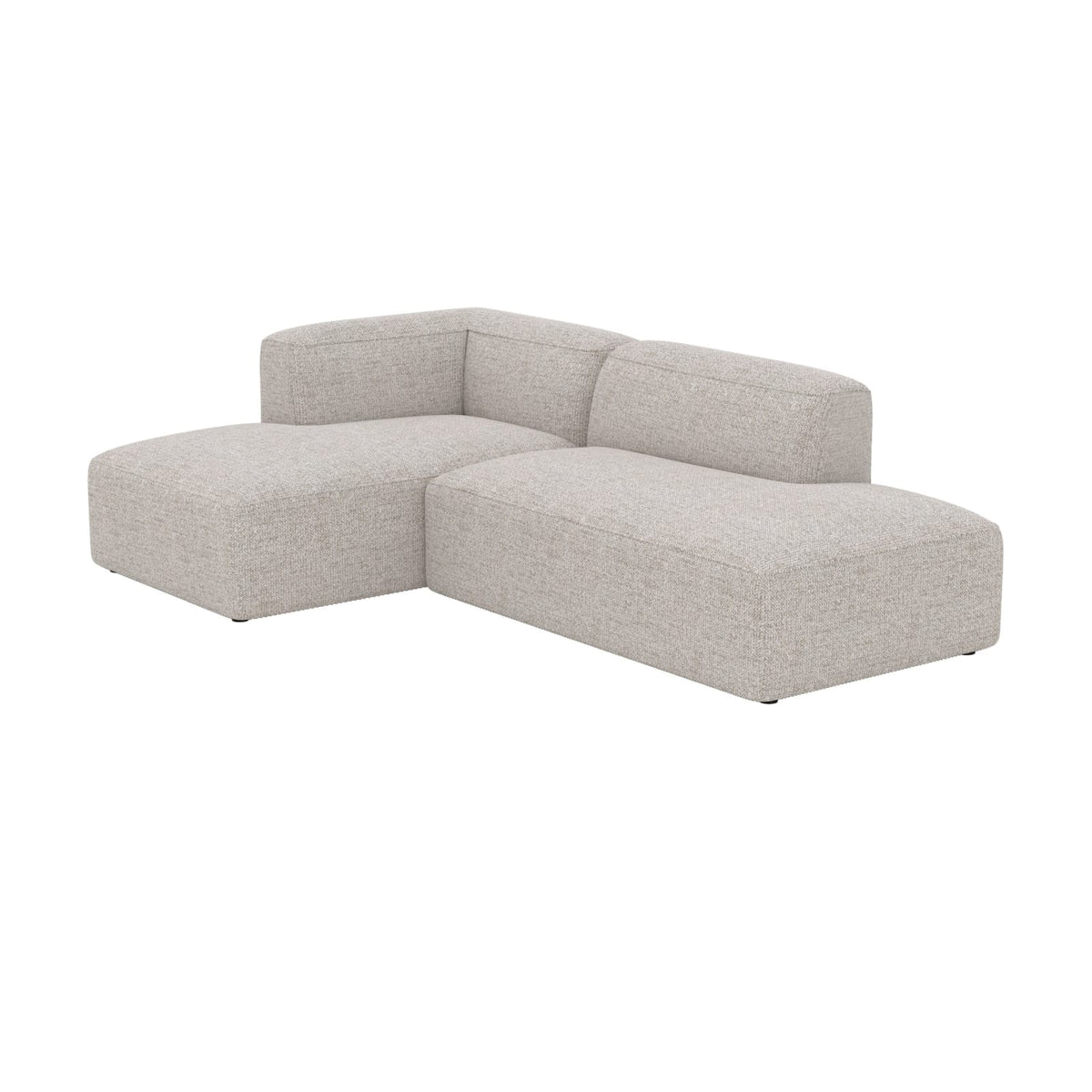 Canapé d'Angle Gauche Modulable en Tissu Beige beige - vue 7