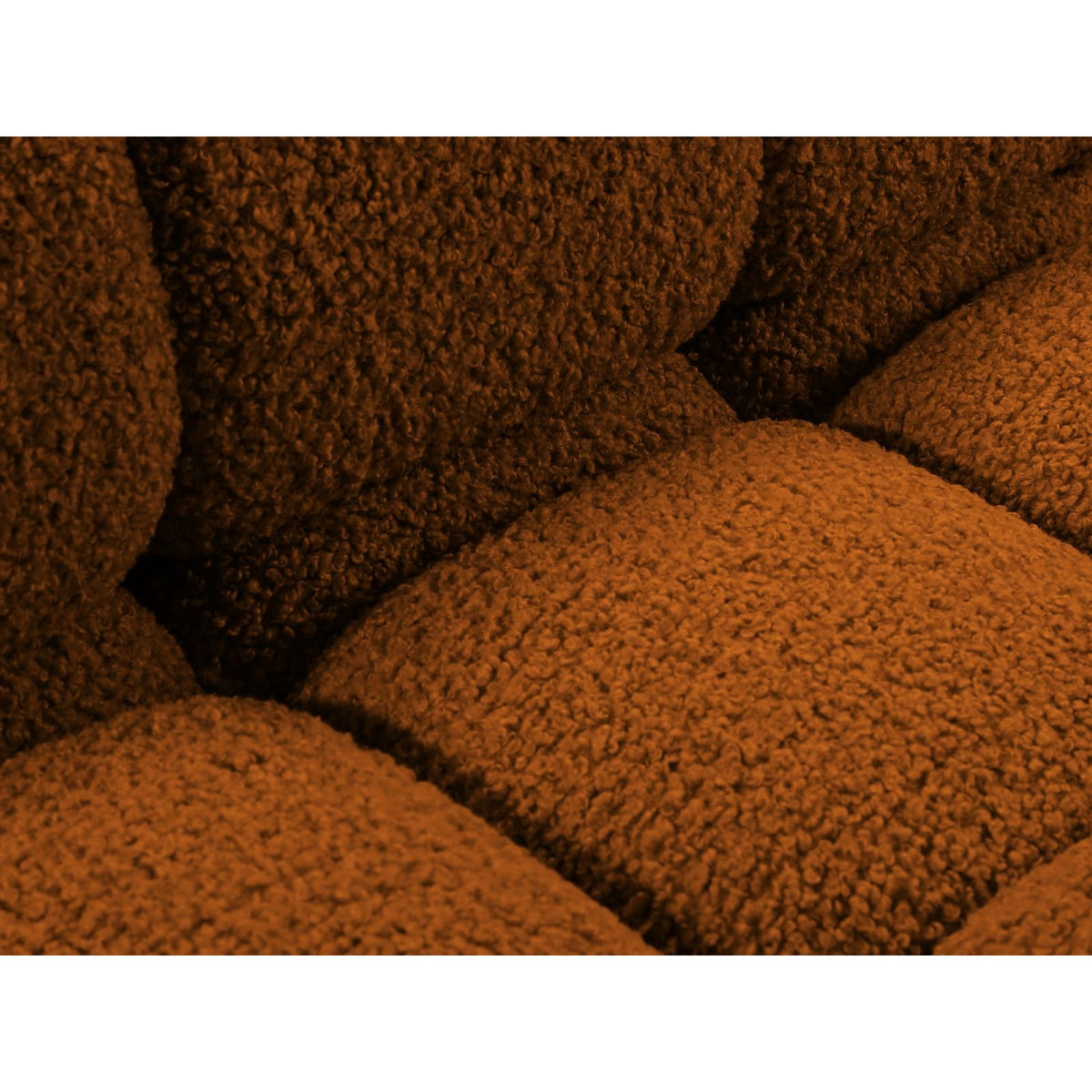 Canapé d'Angle Gauche Modulable en Tissu Bouclé Brique brique - vue 5