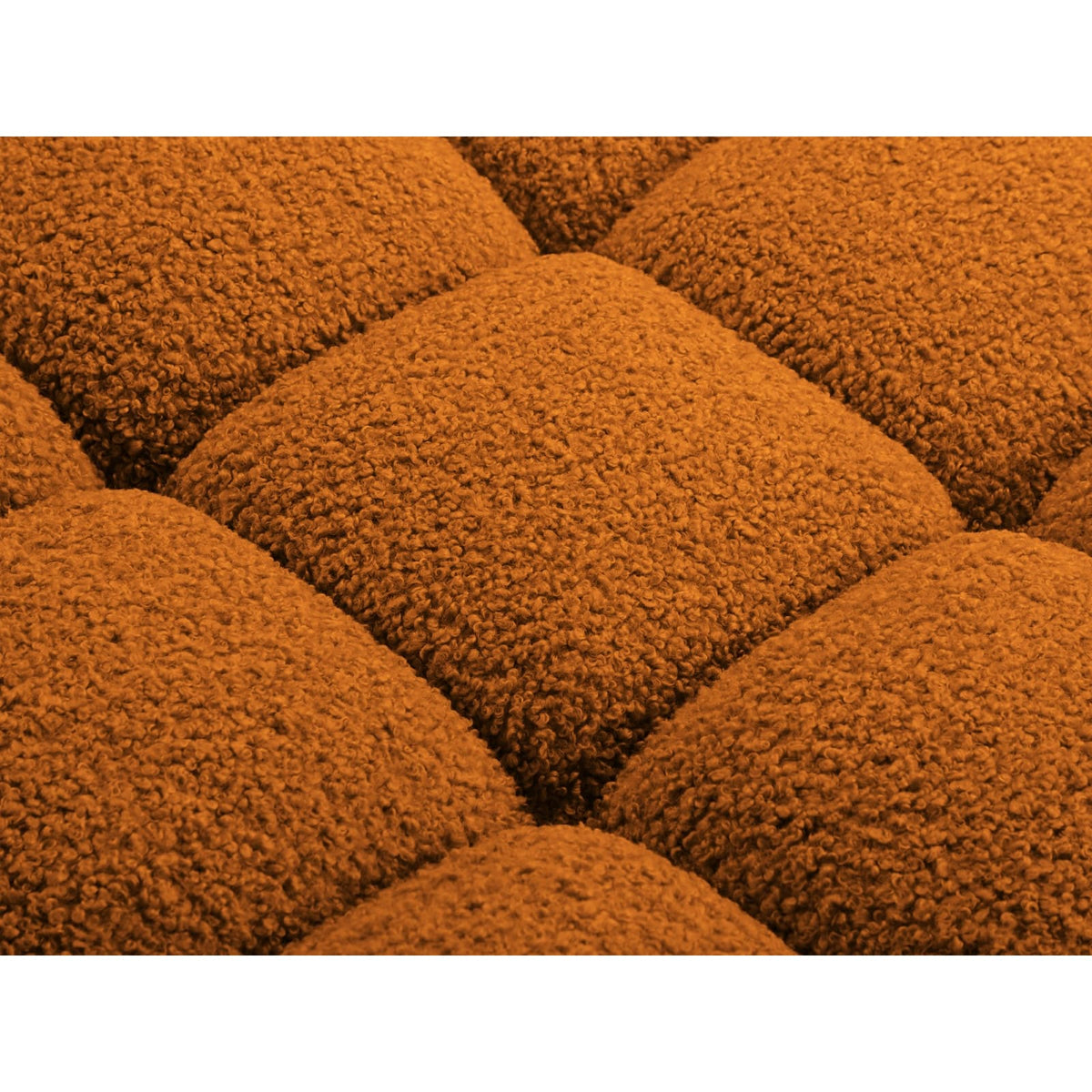 Canapé d'Angle Gauche Modulable en Tissu Bouclé Brique brique - vue 6