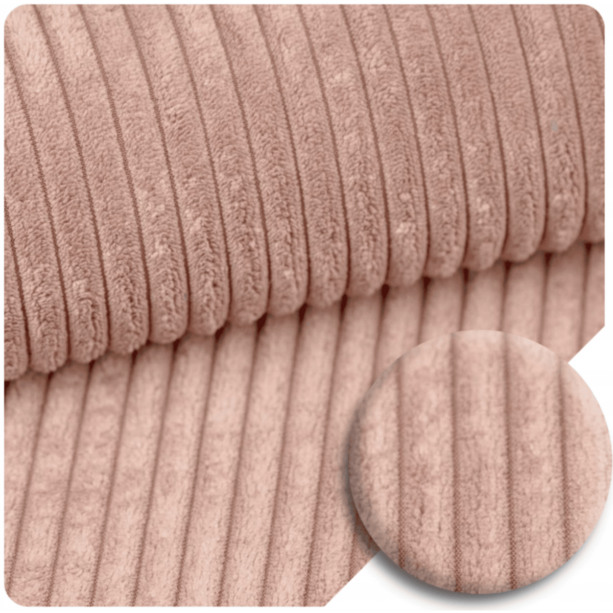 Canapé Enfant Modulable en Velours Côtelé Rose rose - vue 6