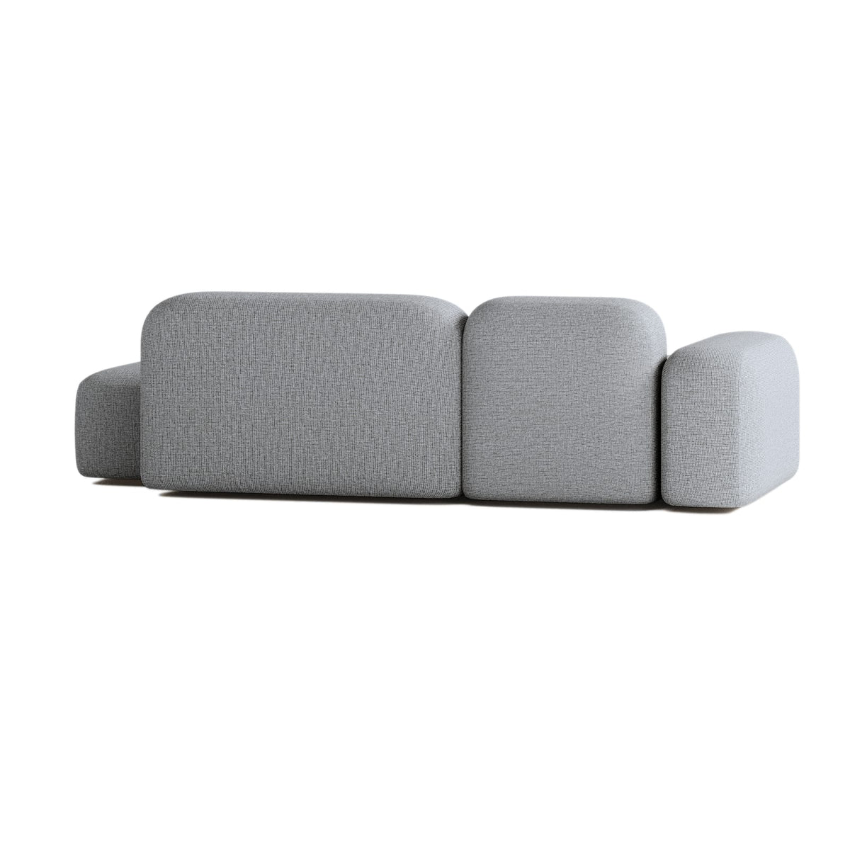 Canapé Modulable en Tissu Gris Foncé 3 Places gris foncé - vue 3