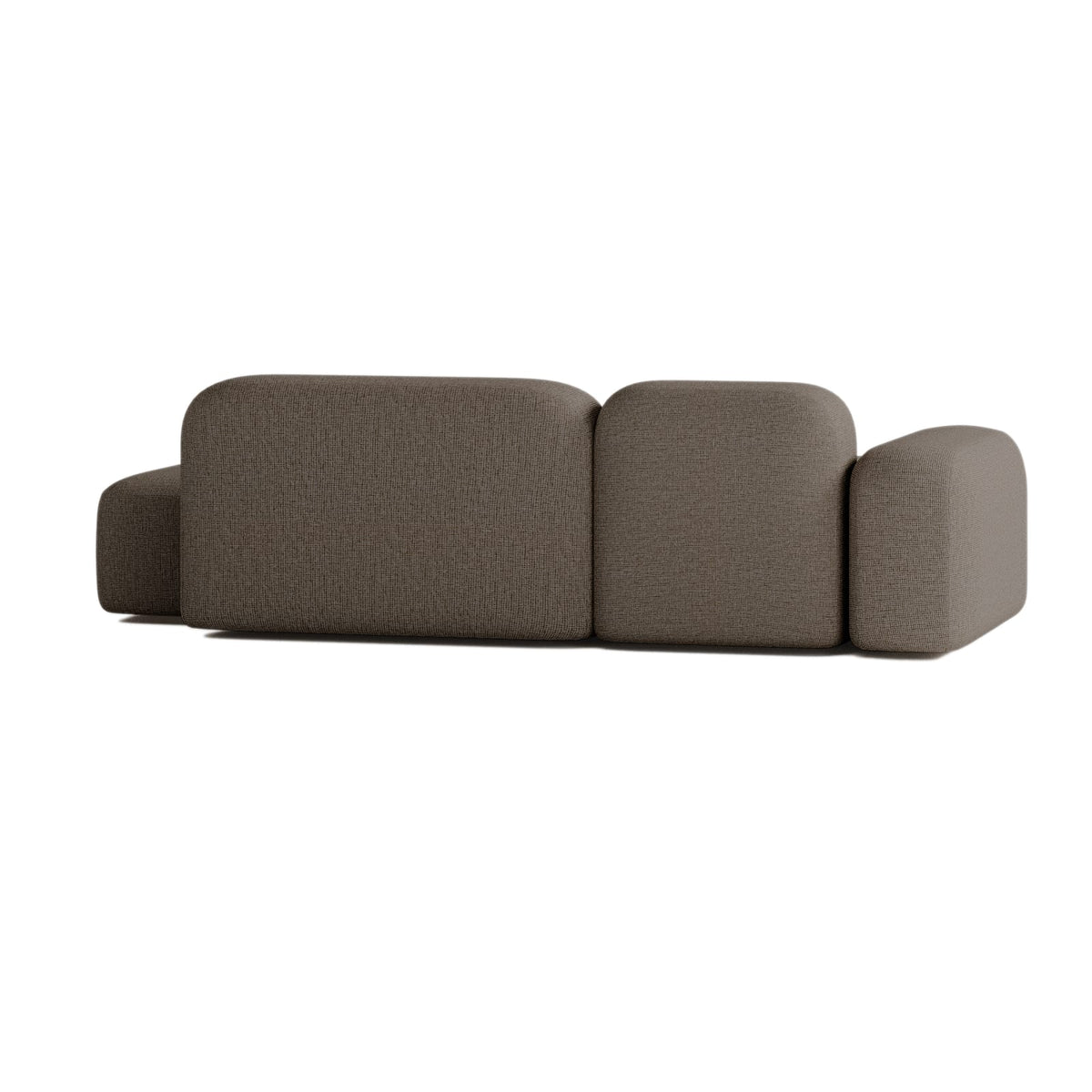 Canapé Modulable en Tissu Marron 3 Places marron - vue 3