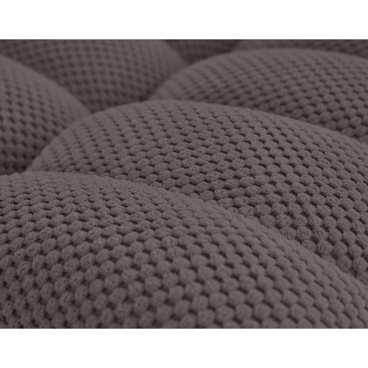 Canapé d'Angle Modulable 5 Places en Velours Texturé Gris gris - vue 6
