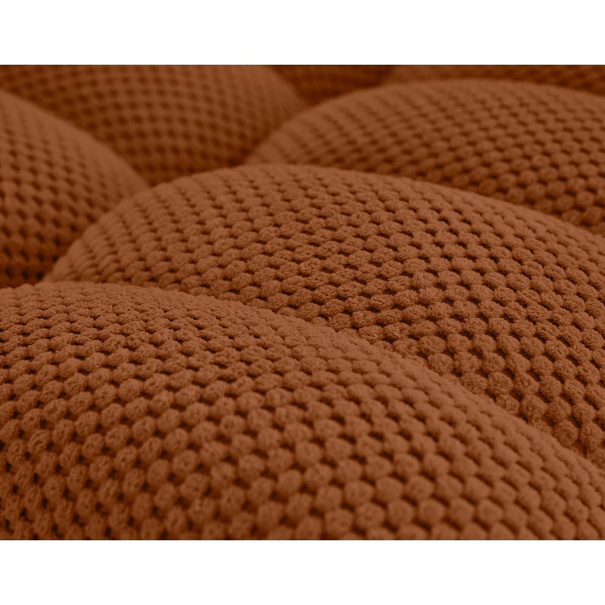 Canapé d'Angle Modulable 5 Places en Velours Texturé Terracotta terracotta - vue 6