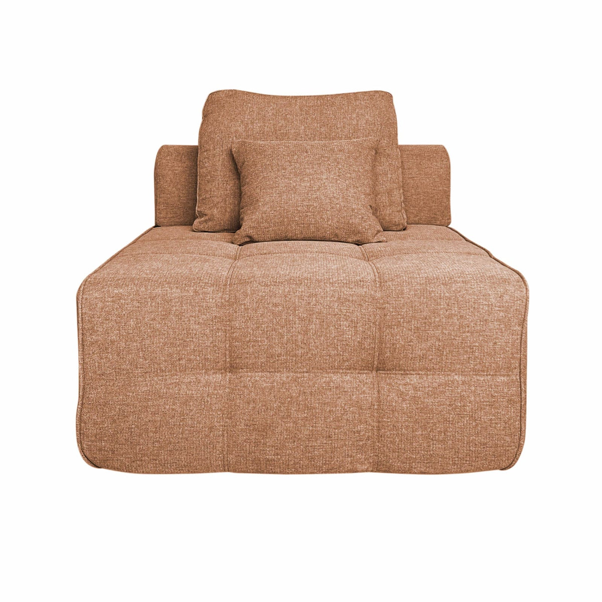 Canapé Modulable 5 Places en Tissu Terracotta terracotta - vue 5
