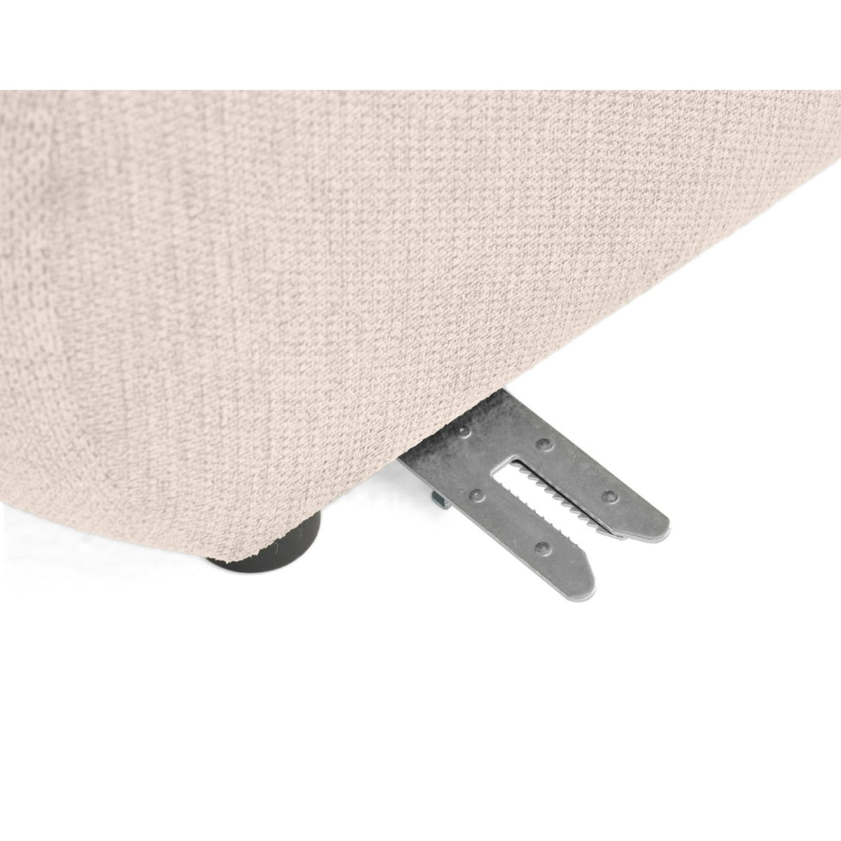 Canapé Modulable 5 Places en Tissu Texturé Beige beige - vue 5