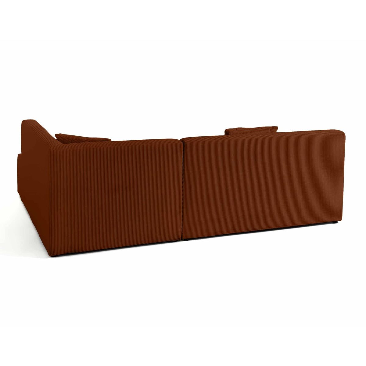 Canapé d'Angle Modulable 5 Places en Velours Côtelé Onyx onyx - vue 6