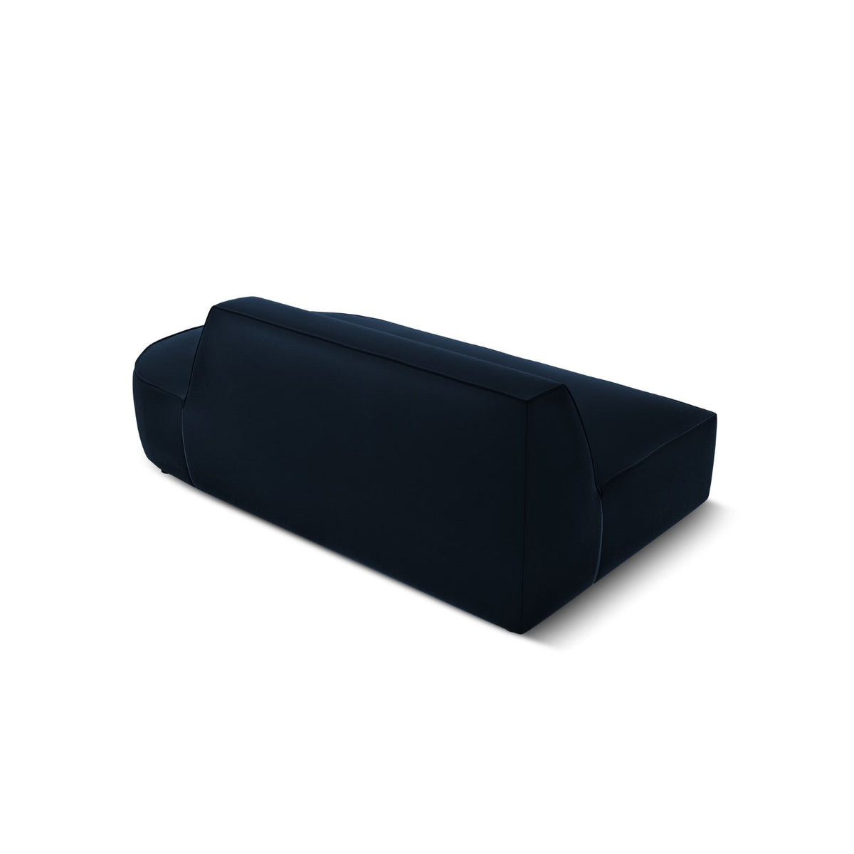 Canapé Modulable Droit en Velours Bleu Foncé bleu foncé - vue 4