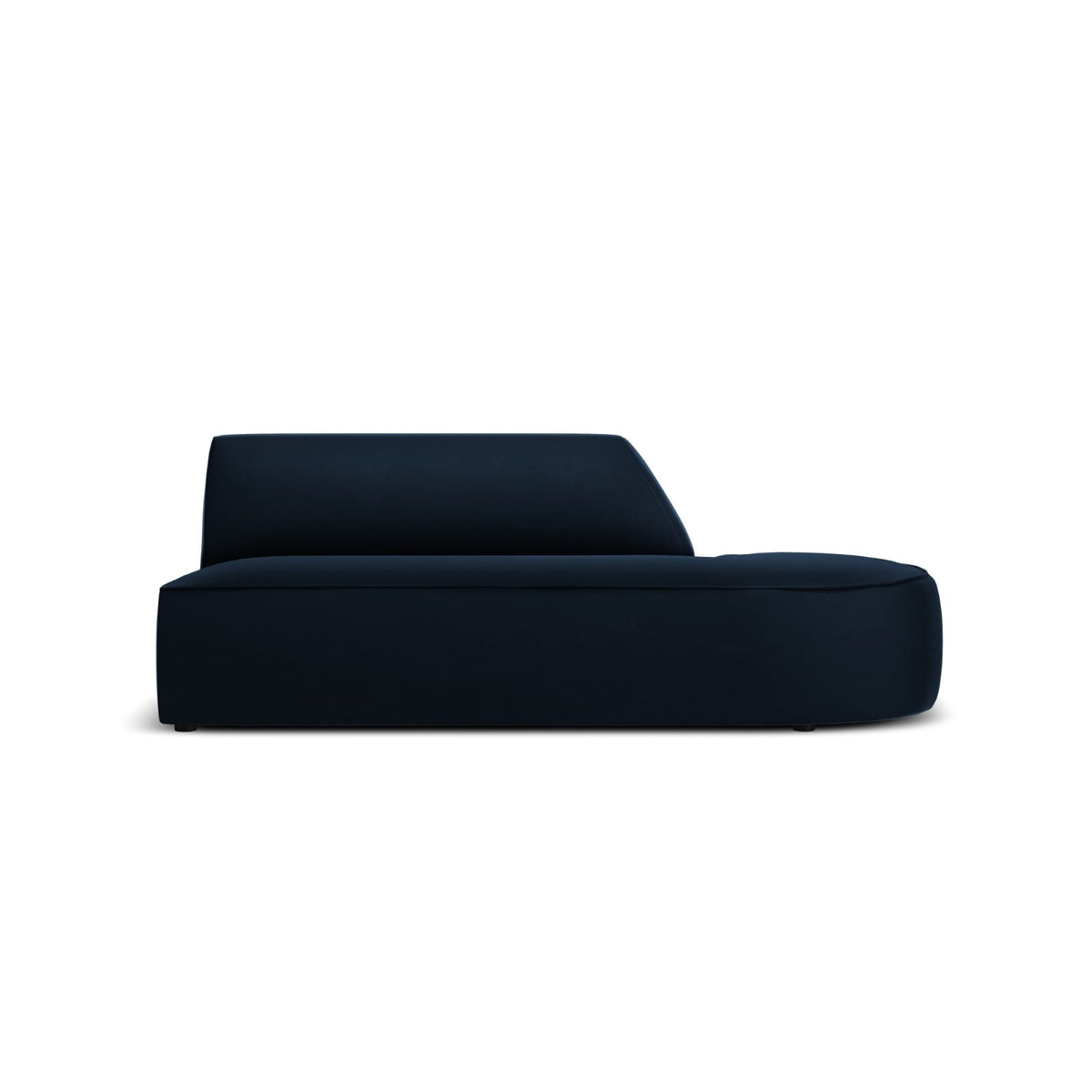 Canapé Modulable Droit en Velours Bleu Foncé bleu foncé - vue 1