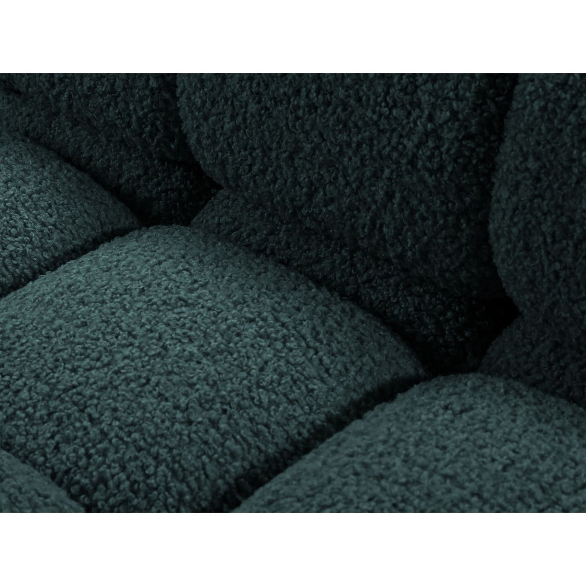 Canapé Modulable Droit 4 Places en Bouclé Pétrole pétrole - vue 5