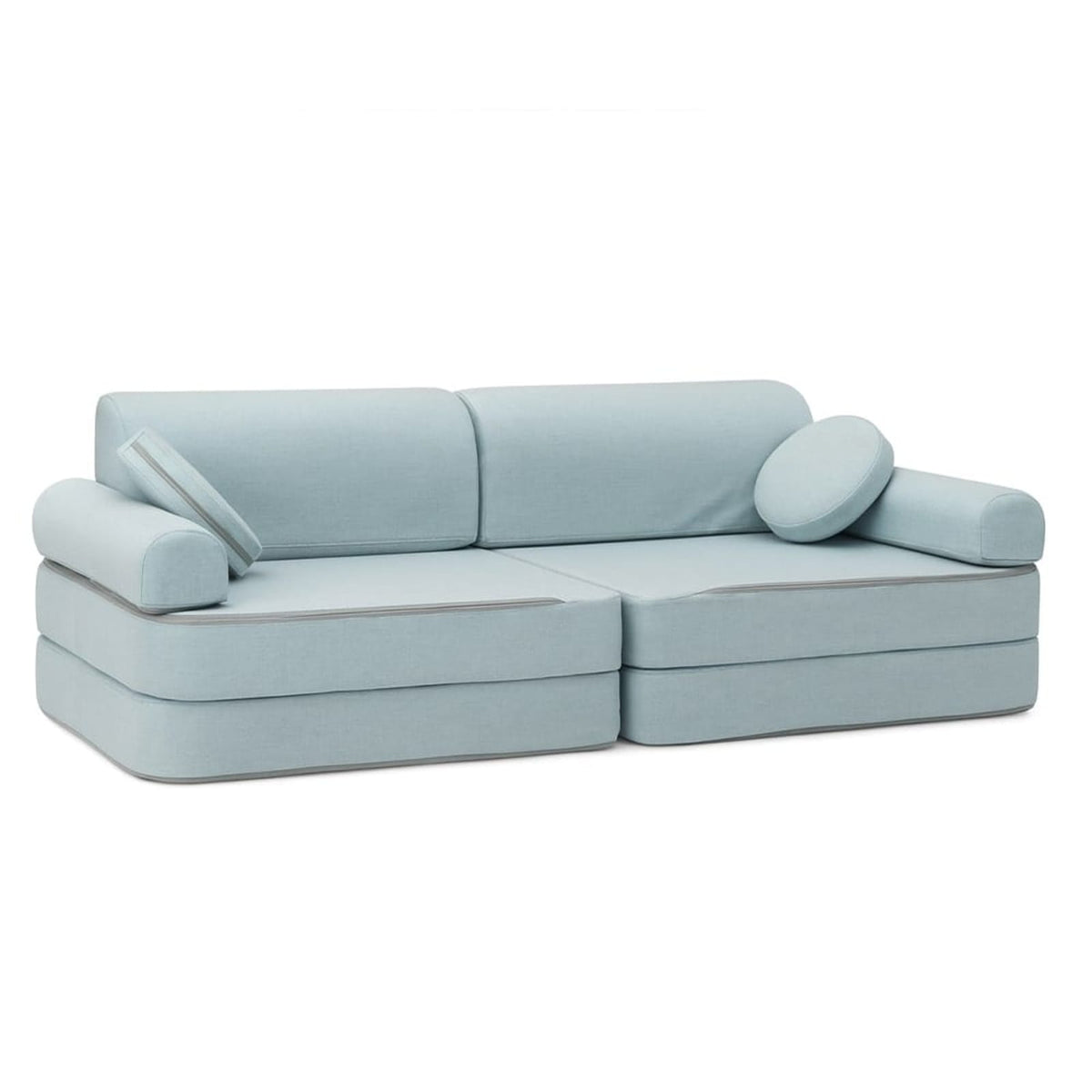 Canapé Enfant Modulable en Toile Déperlante Turquoise turquoise - vue 1