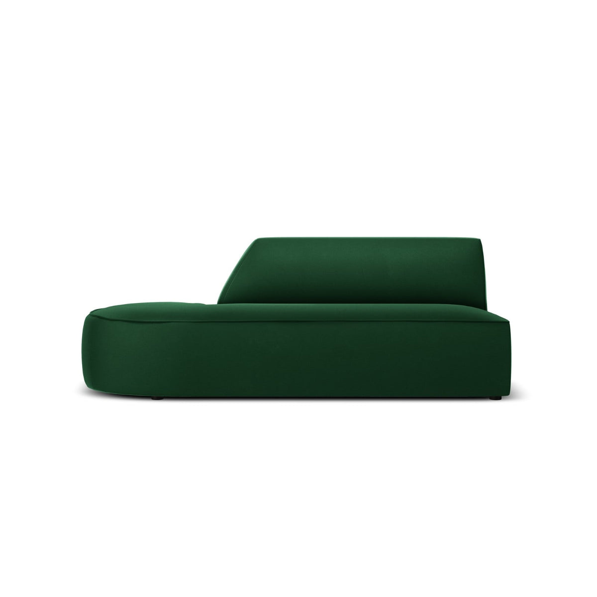 Canapé Modulable Gauche en Velours Vert Vert - vue 1