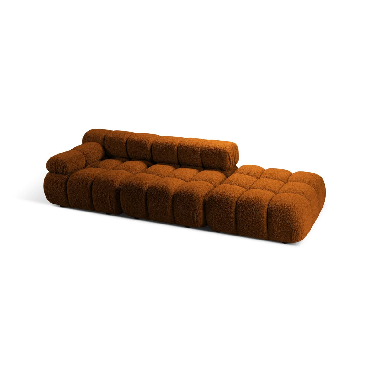 Canapé Modulable Gauche en Bouclé Brique Brique - vue 1