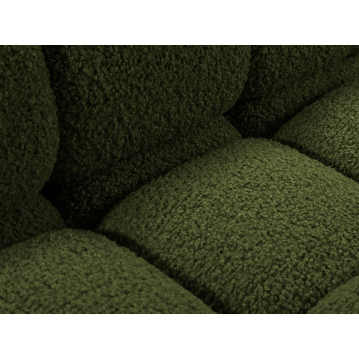 Canapé Modulable en Bouclette Verte 4 Places vert - vue 5