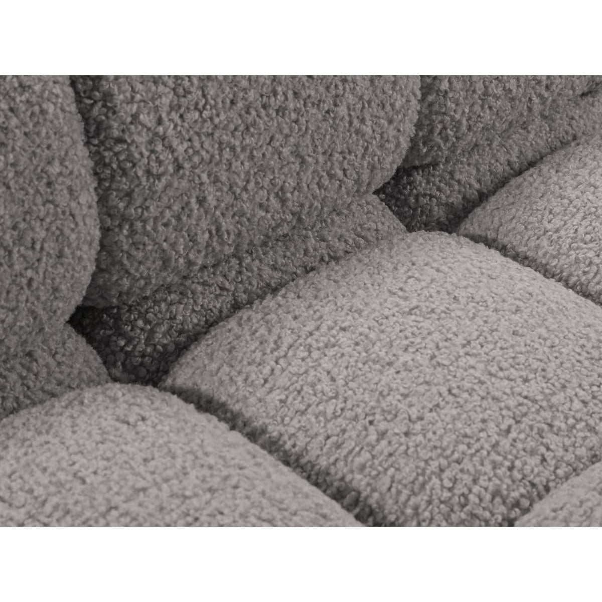 Canapé Modulaire 3 Places en Bouclette Gris Clair gris clair - vue 5