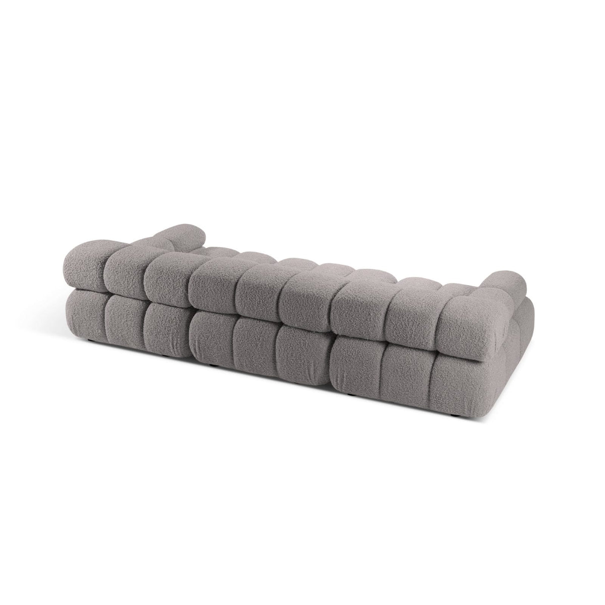 Canapé Modulaire 3 Places en Bouclette Gris Clair gris clair - vue 3