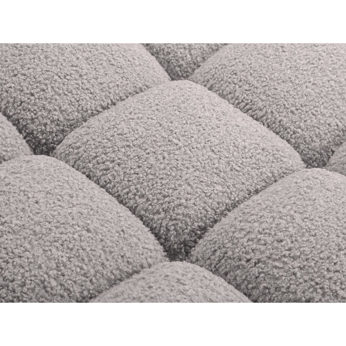 Canapé Modulaire 3 Places en Bouclette Gris Clair gris clair - vue 6