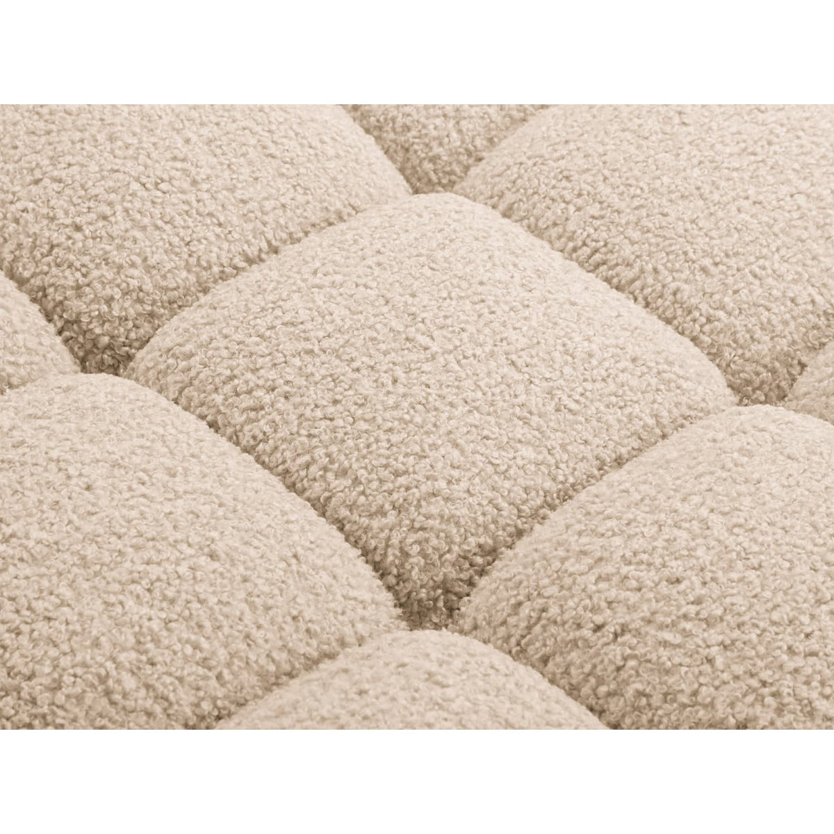 Canapé Modulable 3 Places en Bouclé Sable le sable - vue 6
